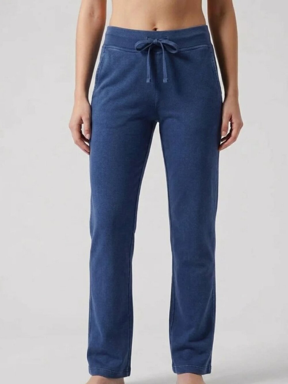 American Giant Women’s Classic Straight Leg Sweatpants L Navy Blue Heavyweight
